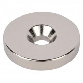 Неодимовый магнит диск 20х4,5 мм с зенковкой 10/5 мм